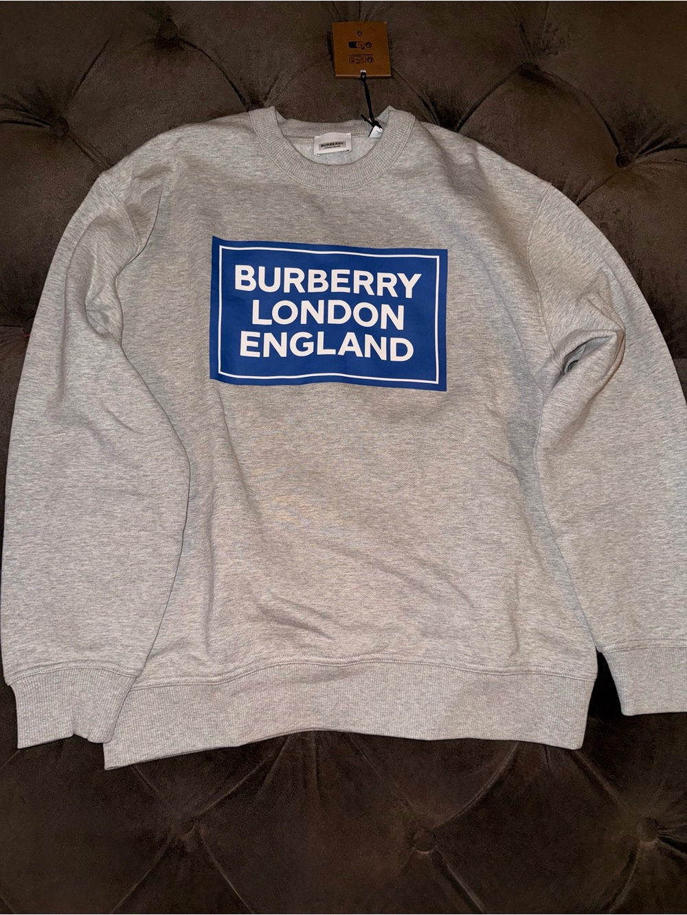 Burberry Grey Crewneck Sweatshirt